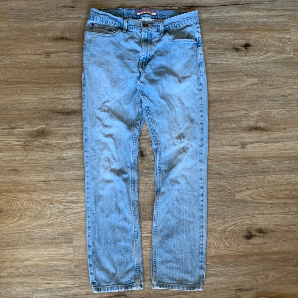 Tommy Hilfiger Men's Vintage Jeans 32x30 Relaxed Fit Straight‎ Classic Denim